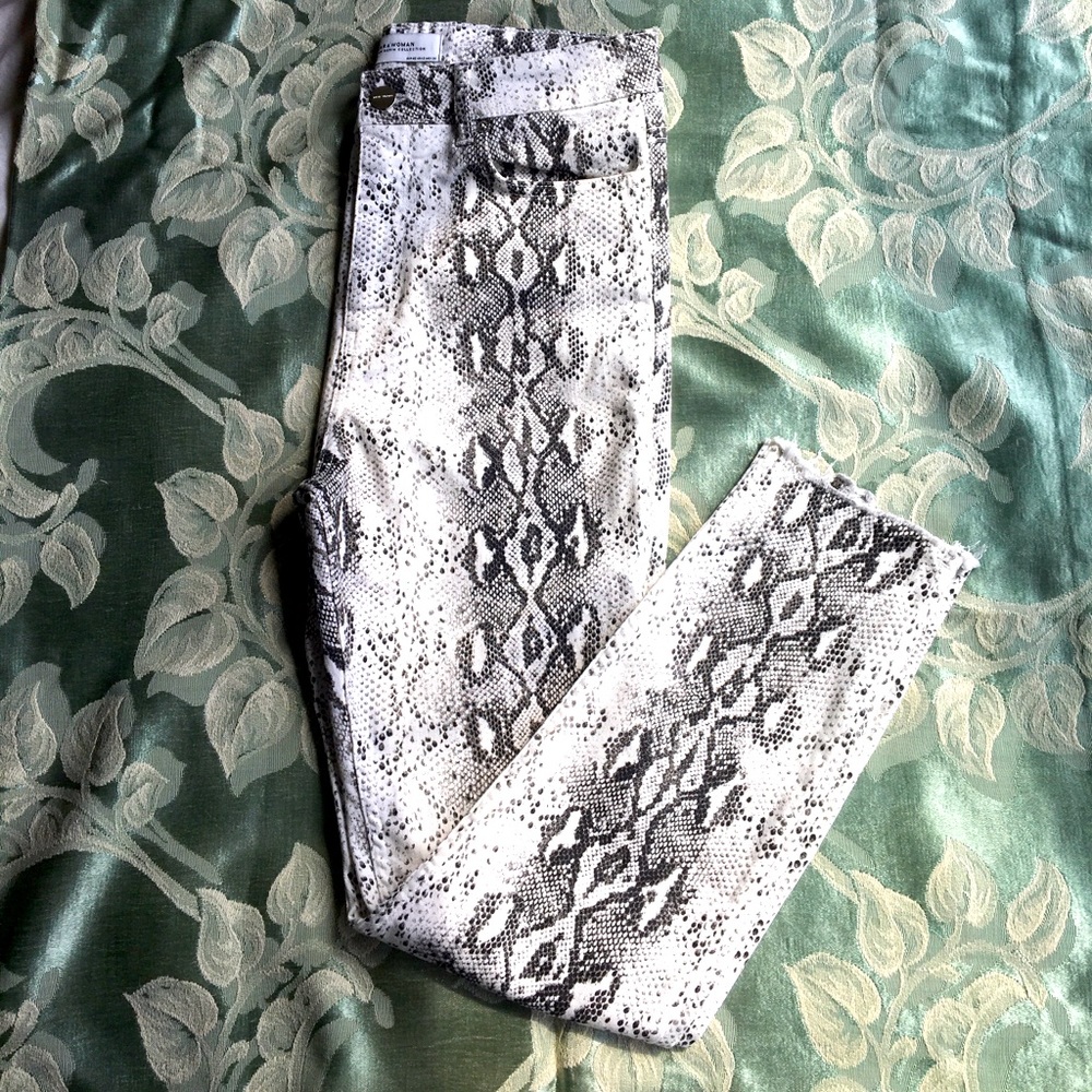 Zara Snake Animal print SkinnyJeans